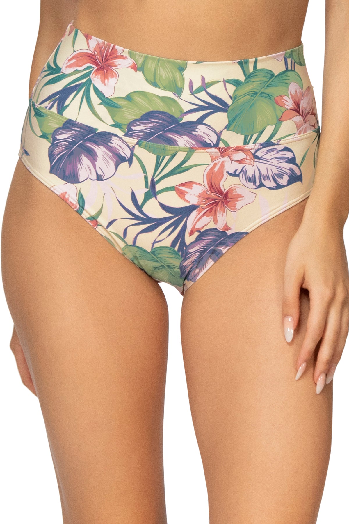 Hannah High Waist Bikini Bottoms - Sexy Swimwear for Women, Comfortable Island Life Beach Vacation Essentials | Perfect for Pool Party, Tropical Getaway & Summer Travel