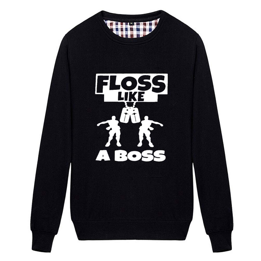 Unisex Funny Dance Graphic Sweatshirt - Floss Like A Boss - Trendy Streetwear for Men & Women - Perfect for Dance Parties, Concerts and Casual Outfits