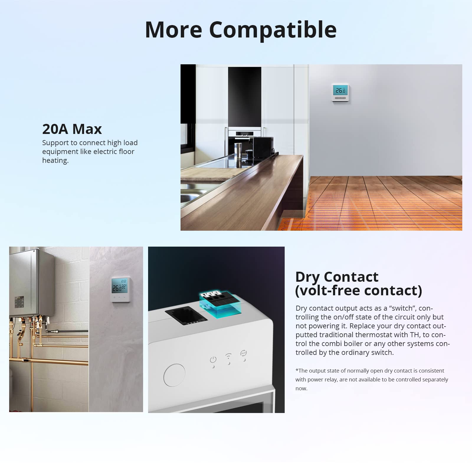 SONOFF THR316D Elite 16A Smart Switch with Temperature & Humidity Sensor, LCD Display - Works with Alexa, Google Home & IFTTT | Smart Home Automation for Thermostat Control & Environment Monitoring