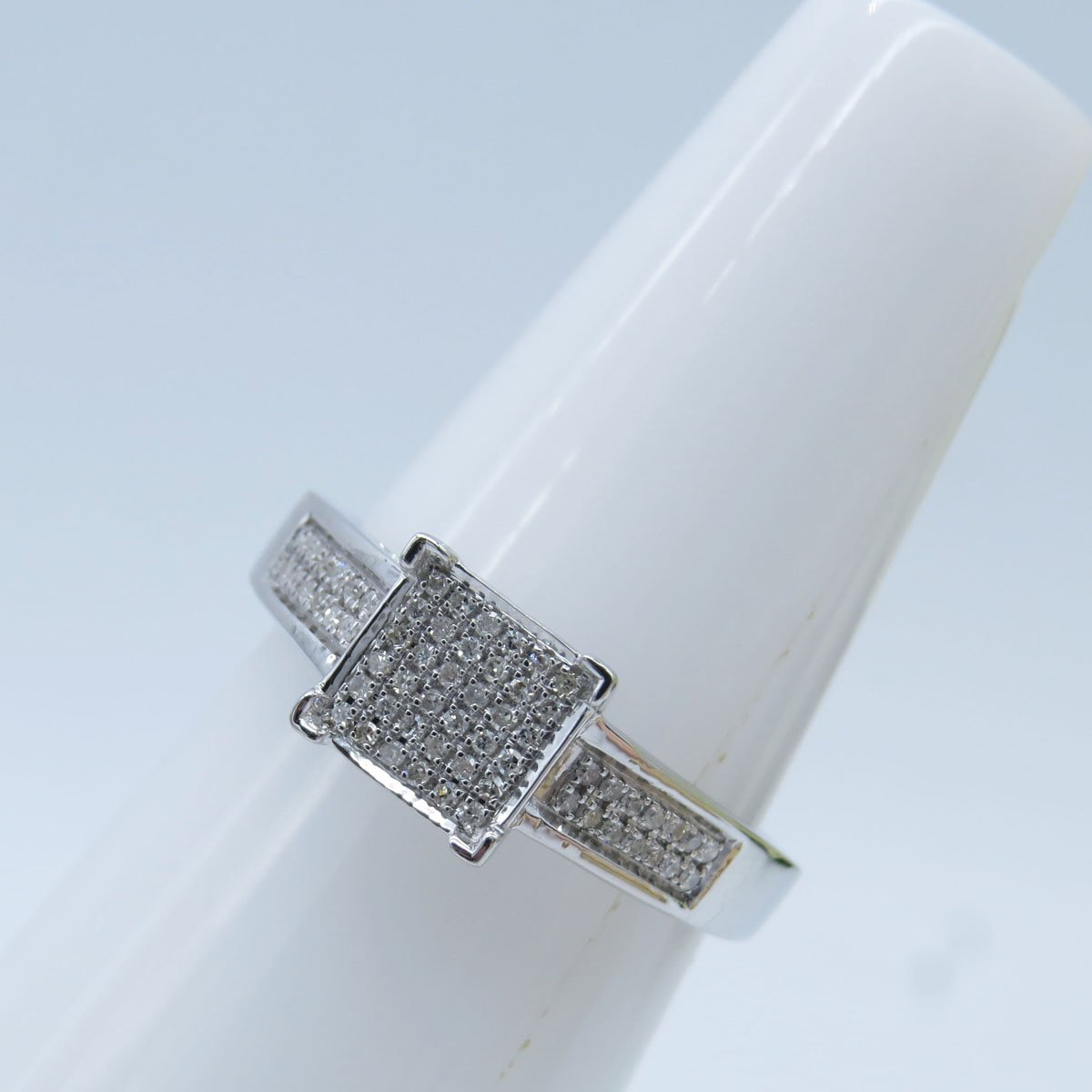 0.20 Carat Round White Diamond Engagement Ring for Men & Women - Sterling Silver Micro Pave Wedding Band - Perfect for Proposals, Anniversaries & Special Occasions