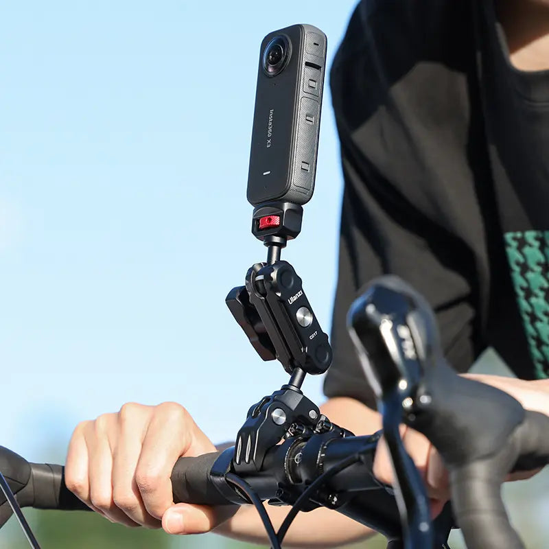 Ulanzi CO17 Super Clamp with Dual Ballhead Magic Arm C046GBB1 - Heavy Duty Camera Mount for DSLR, Mirrorless, GoPro - Perfect for Vlogging, Photography & Studio Setup