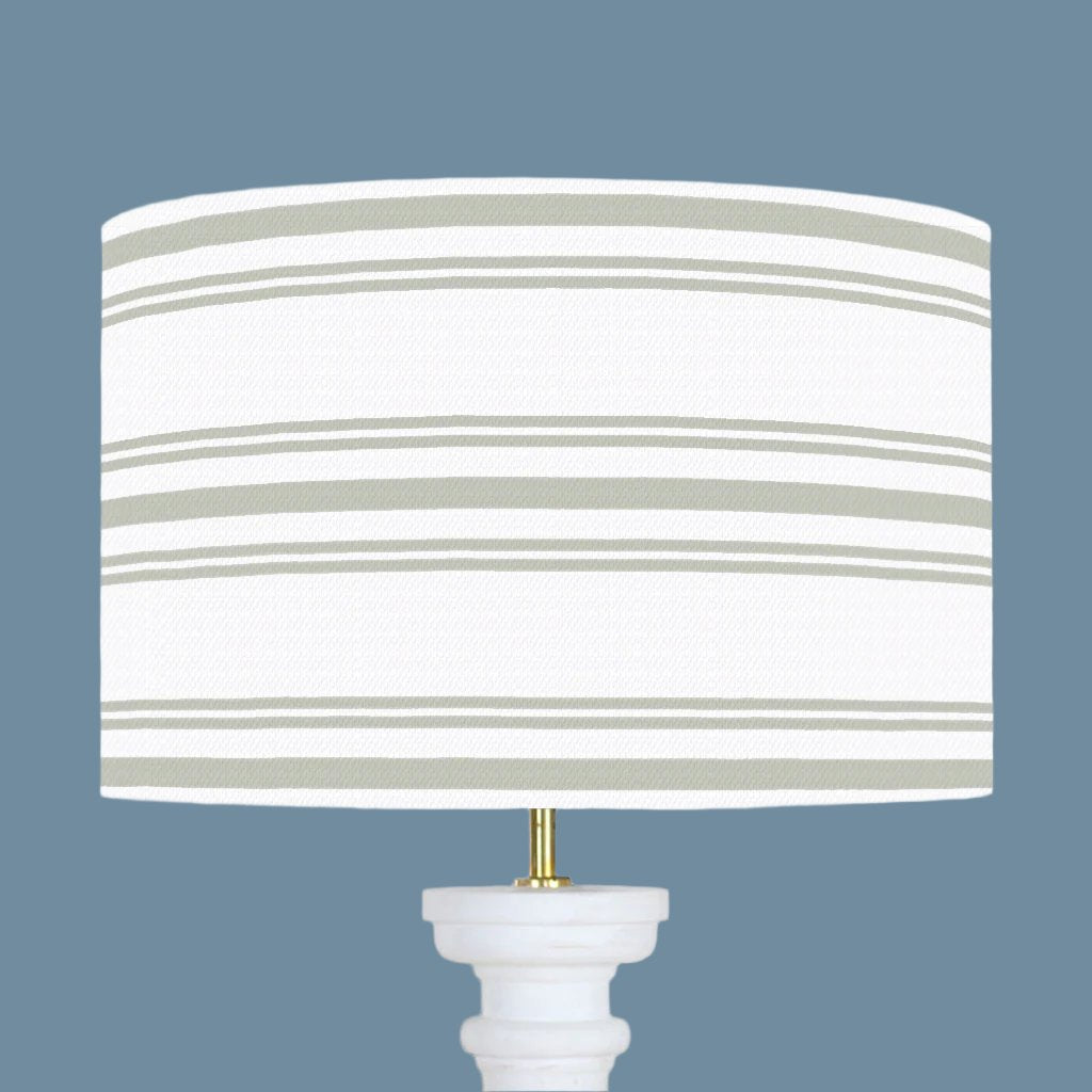 Dorset Stripe Linen Lampshade - Elegant Handmade Fabric Lamp Shade for Bedroom, Living Room & Nursery Decor - Perfect for Table Lamps, Floor Lamps & Pendant Lighting