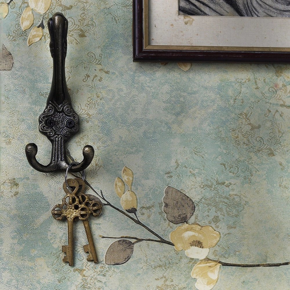 Antiqued Bronze Filigree Wall Hook - Vintage Style Decorative Hooks for Hanging Coats, Hats, Bags & Home Decor - Perfect for Entryway, Bedroom & Bathroom Organization