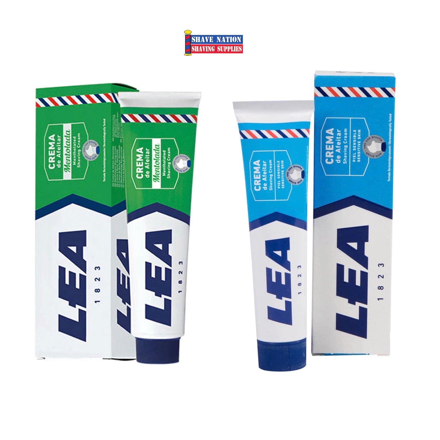 LEA Large Shaving Cream Tube for Men - 8oz Moisturizing & Soothing Shave Gel with Aloe Vera - Perfect for Sensitive Skin & Daily Shaving Routine - Travel-Friendly & Easy to Use