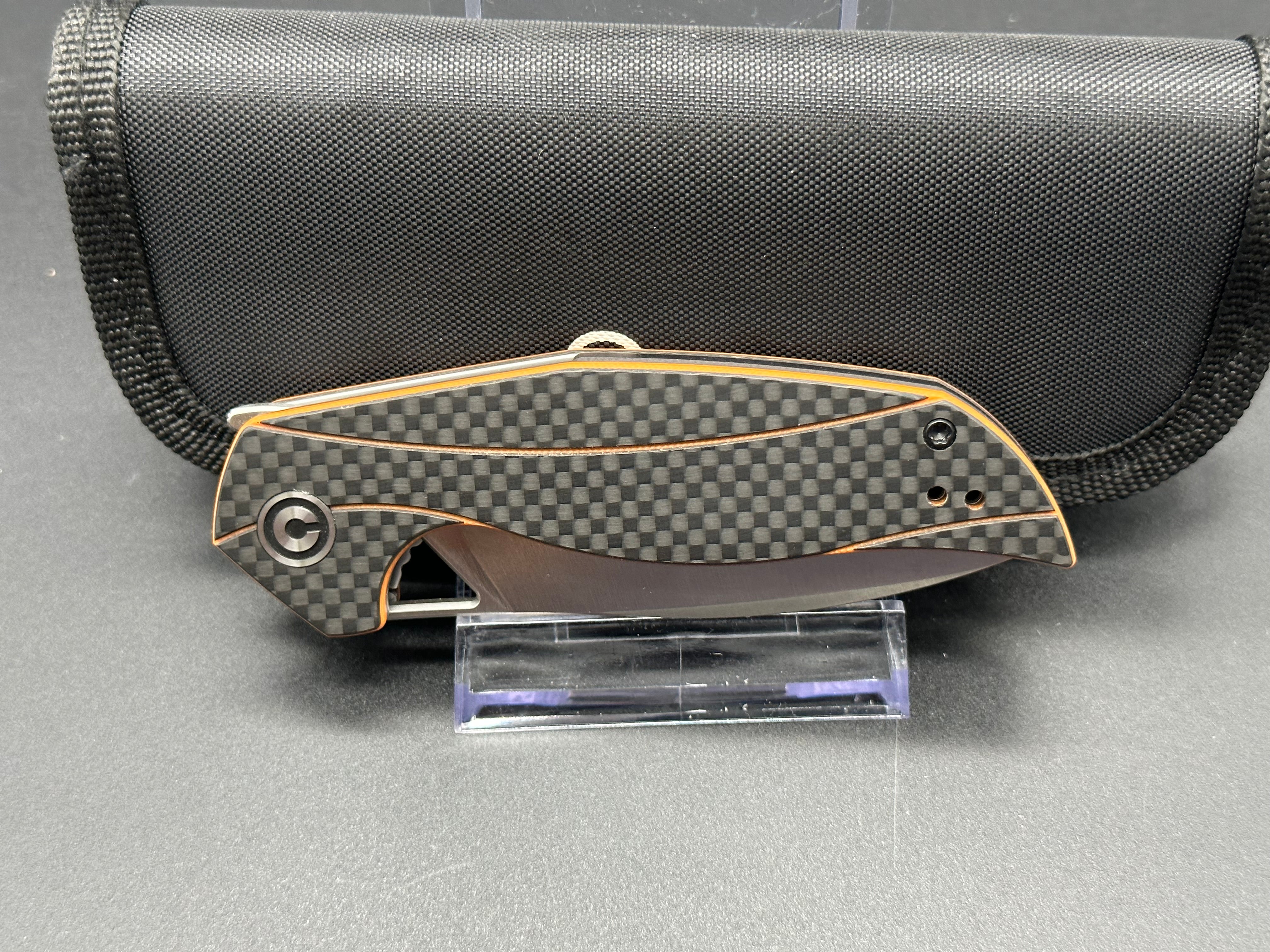 Civivi Anthropos Folding Pocket Knife - EDC Tactical Knife with D2 Steel Blade & G10 Handle for Outdoor, Camping, Hiking & Survival Gear