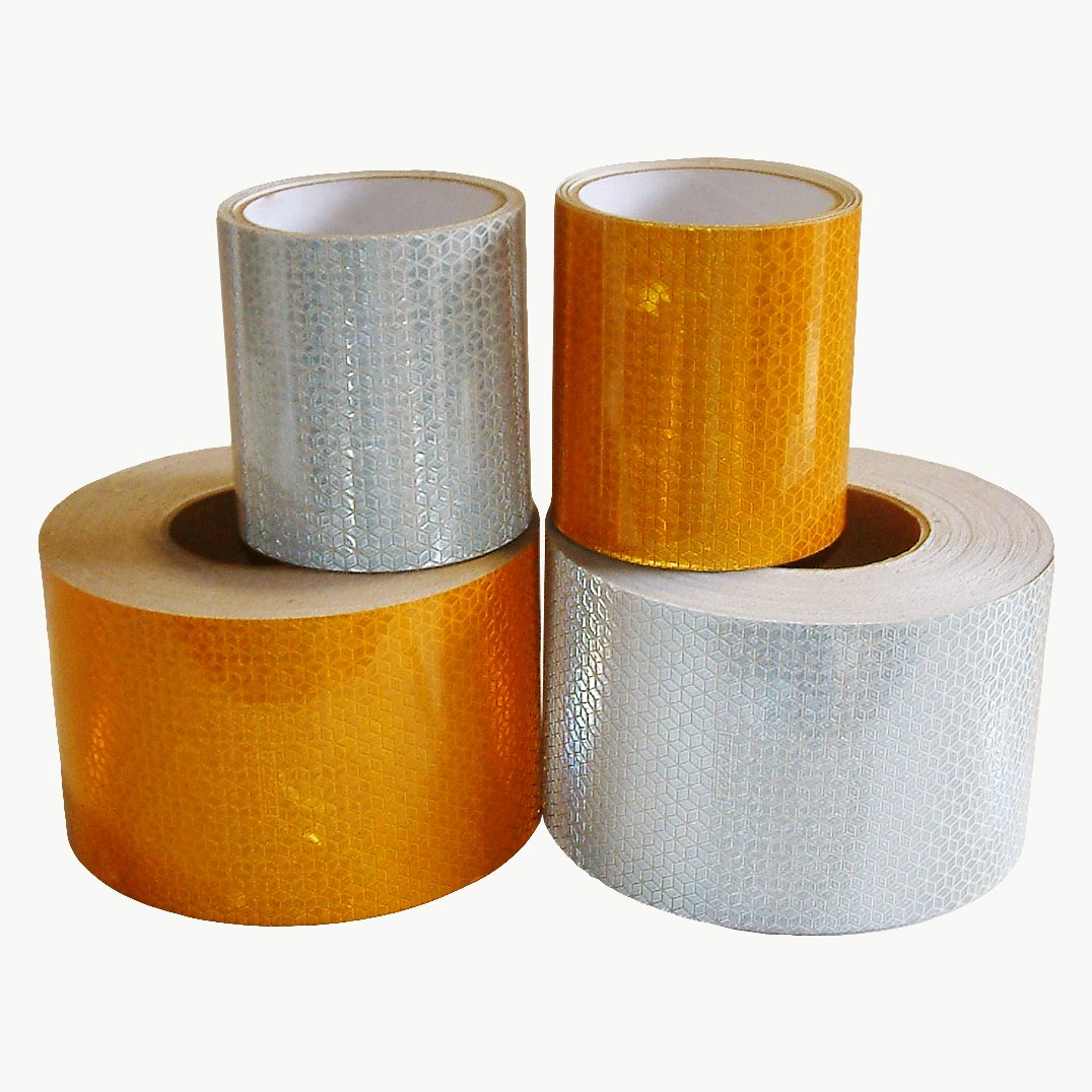 Oralite R99 Rail Microprismatic Retroreflective Safety Tape - 4 Inch x 50 Yard Yellow Reflective Tape for High Visibility, Industrial & Railroad Applications - Perfect for Safety Marking on Trucks, Trailers, and Construction Equipment