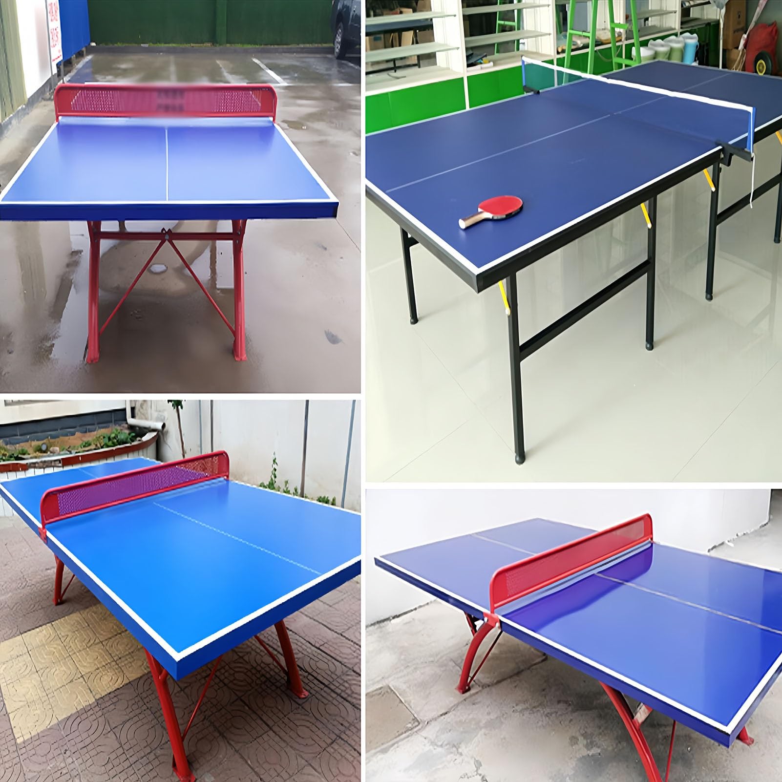 Premium Table Tennis Net - Heavy Duty Outdoor Ping Pong Net with Red Metal Iron Grid - Portable Countertop Separator for Backyard, Park & Indoor Use - Perfect for Family Fun & Competitive Play