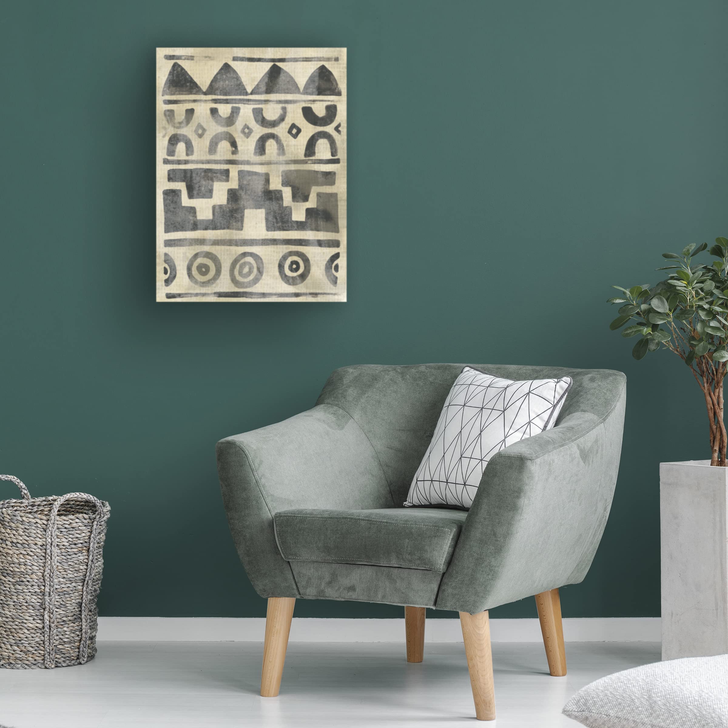 Trademark Fine Art 'Bazaar Motif IV' Canvas Wall Art Print by June Erica Vess - Vibrant Bohemian Decor for Living Room, Bedroom & Office