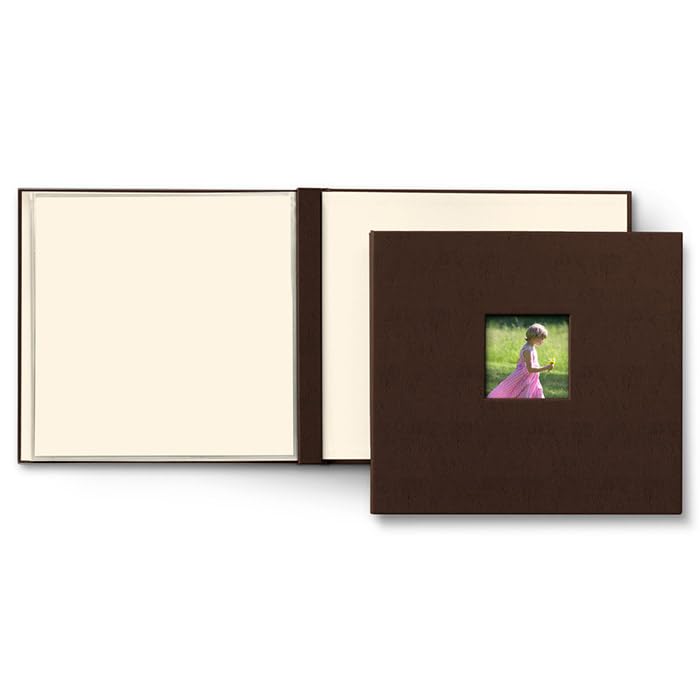 Gallery Leather Yarmouth 12x12 Scrapbook Album - Camden Red - 12.75