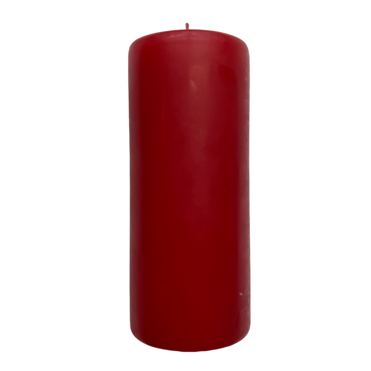 Premium Red Pillar Candle 150mm (6 Inches) - Long-Lasting Wax Candles for Romantic Dinners, Wedding Decor & Home Ambiance