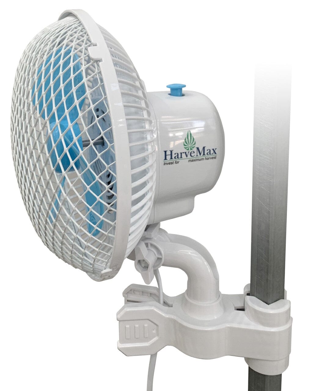 HarveMax 150mm Oscillating Clip Fan - 20W Powerful Portable Desk Fan for Home, Office, Dorm & Workstation - Quiet Cooling Fan for Personal Space, Bedroom, Study Room & Indoor Use