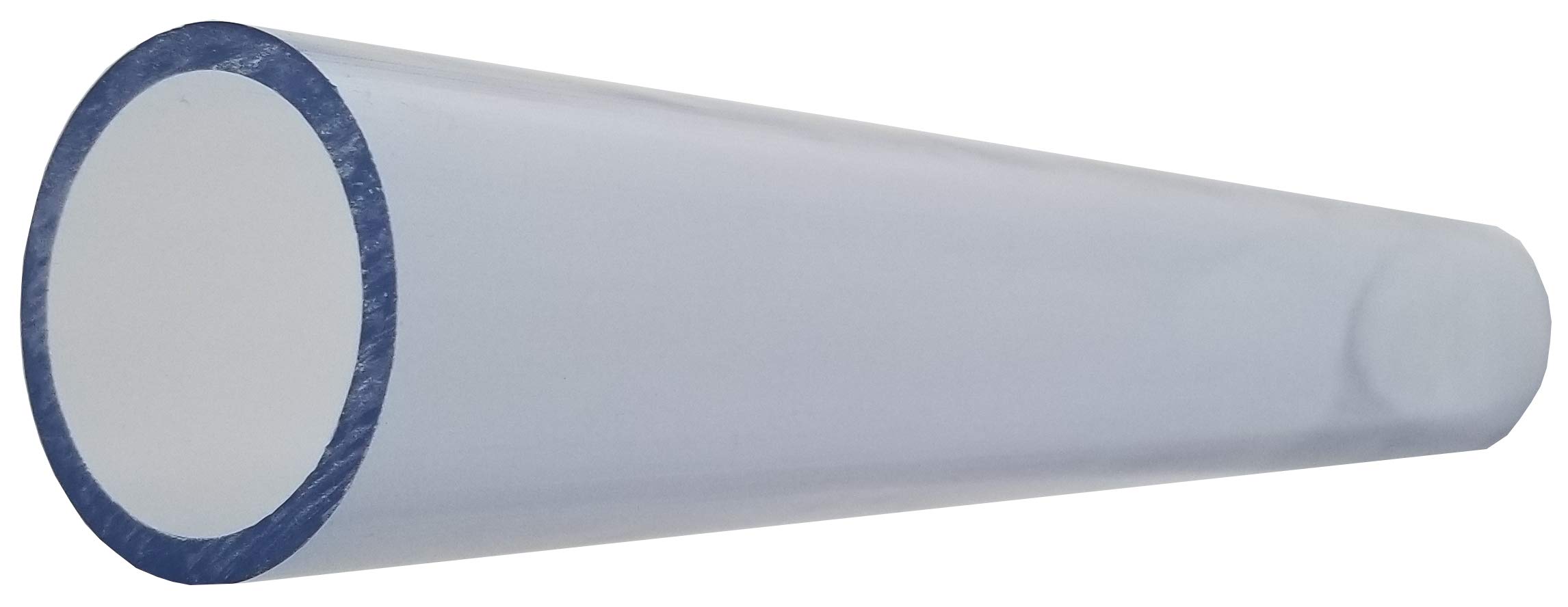 2 1/2 Inch Clear PVC Schedule 40 Pipe - 2.445