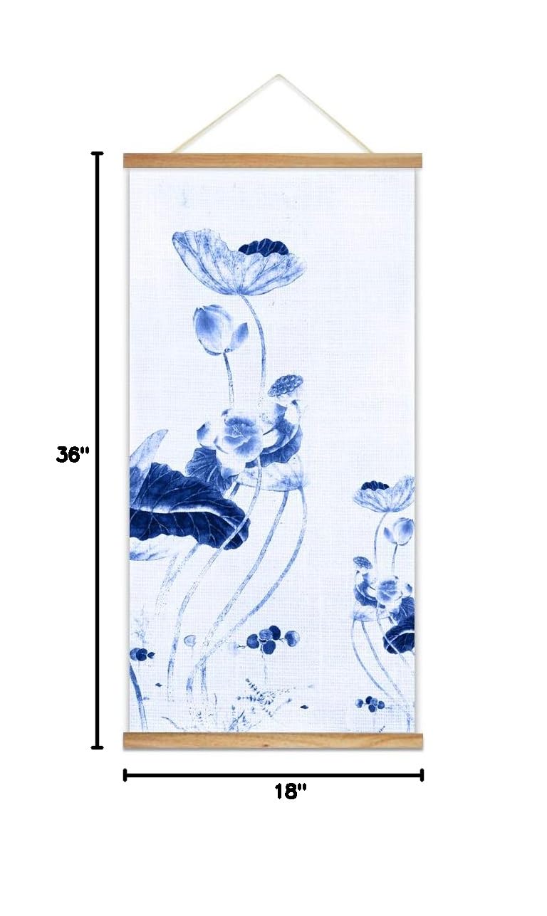 Wall26 Ink Bamboo Theme Wood Framed Hanging Poster - 18
