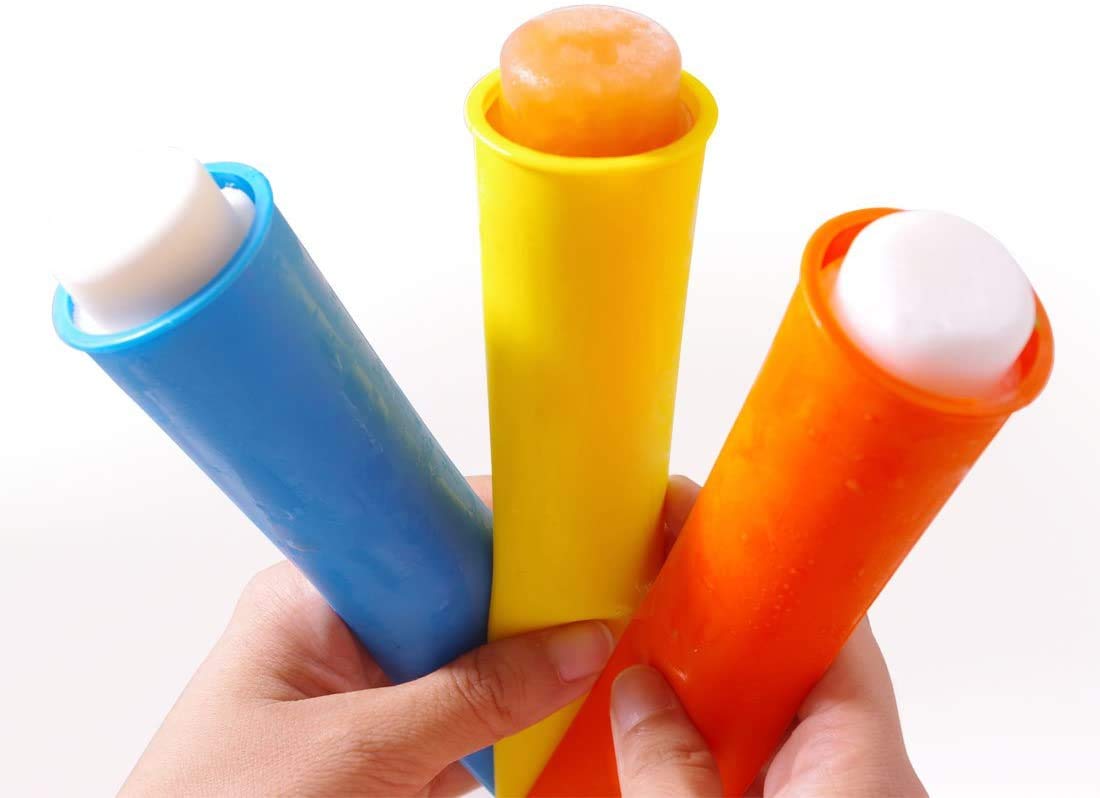 8-Piece Silicone Ice Pop Molds Set - BPA-Free Popsicle Maker with 8 Vibrant Colors for Homemade Frozen Treats - Perfect for Summer Snacks, Kids Parties & Healthy Desserts