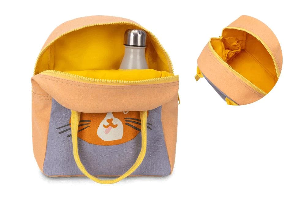 Fluf Zipper Lunch Bag for Cats - Insulated Pet Food Container for Travel, Work & Outdoor Adventures