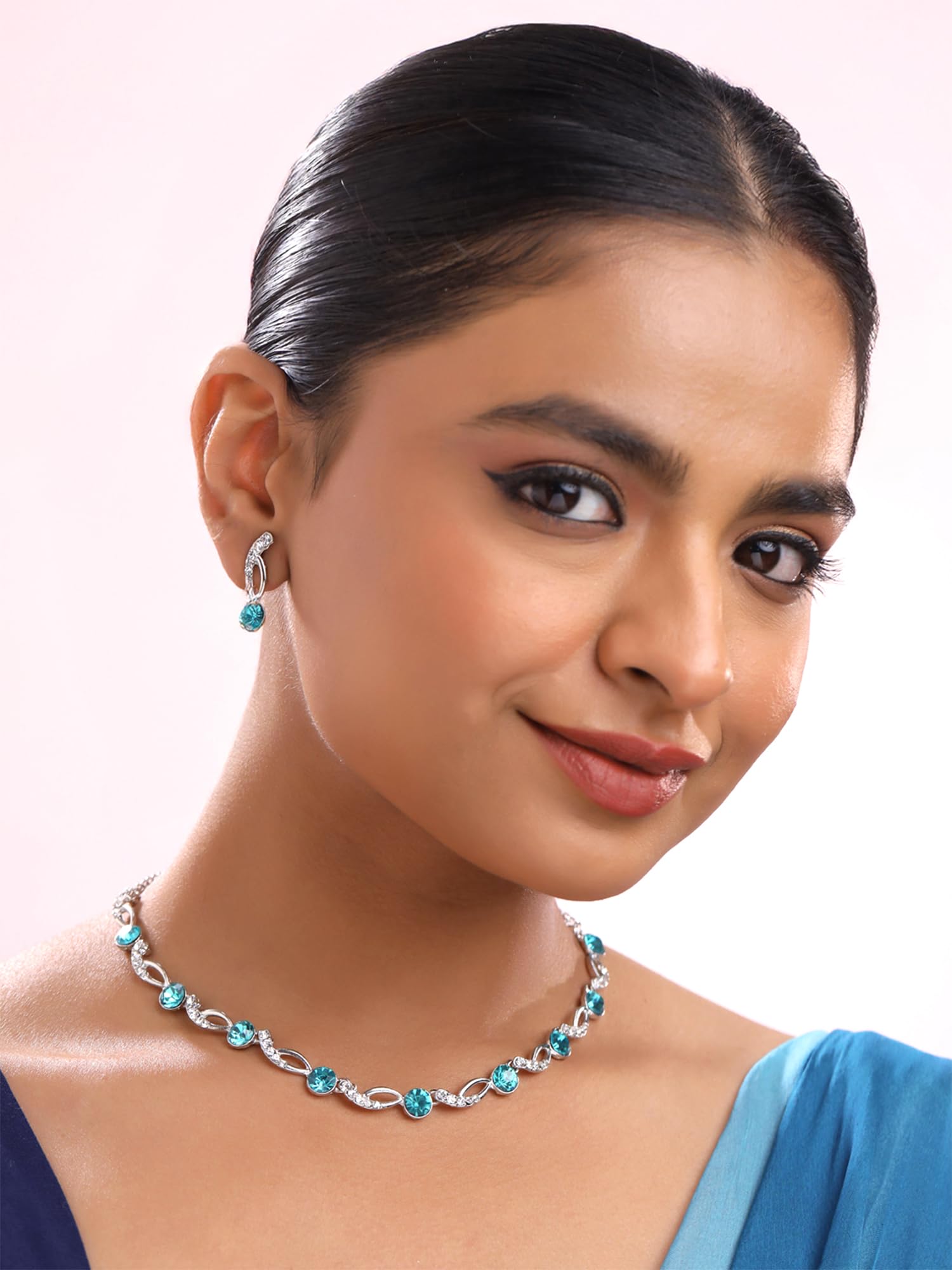 Elegant Yellow Crystal Bridal Jewelry Set for Women & Girls - Perfect for Weddings, Anniversaries, Birthdays & Special Occasions | Dainty Chime Jewelry Gift Set for Her | Ideal for Bridal Shower, Prom, Date Night & Formal Events