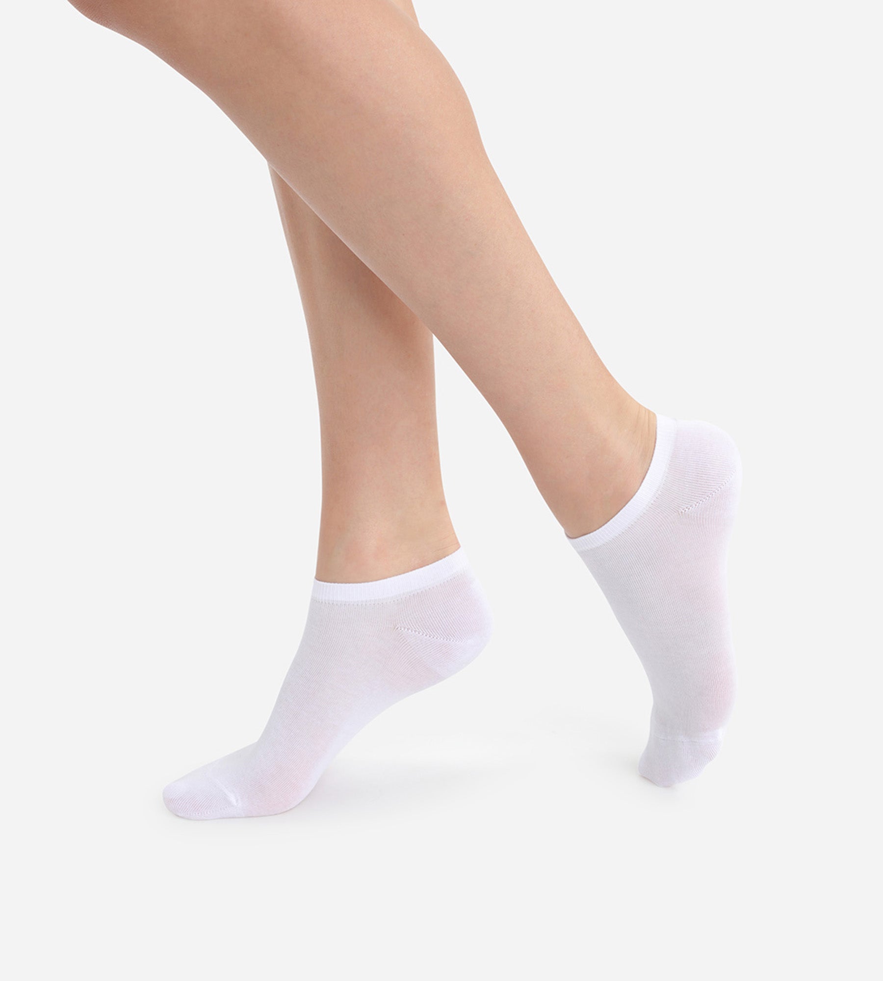 2 Pairs of Women's Invisible Light Cotton Socks - No Show Socks for Casual Wear, Sneakers & Everyday Comfort