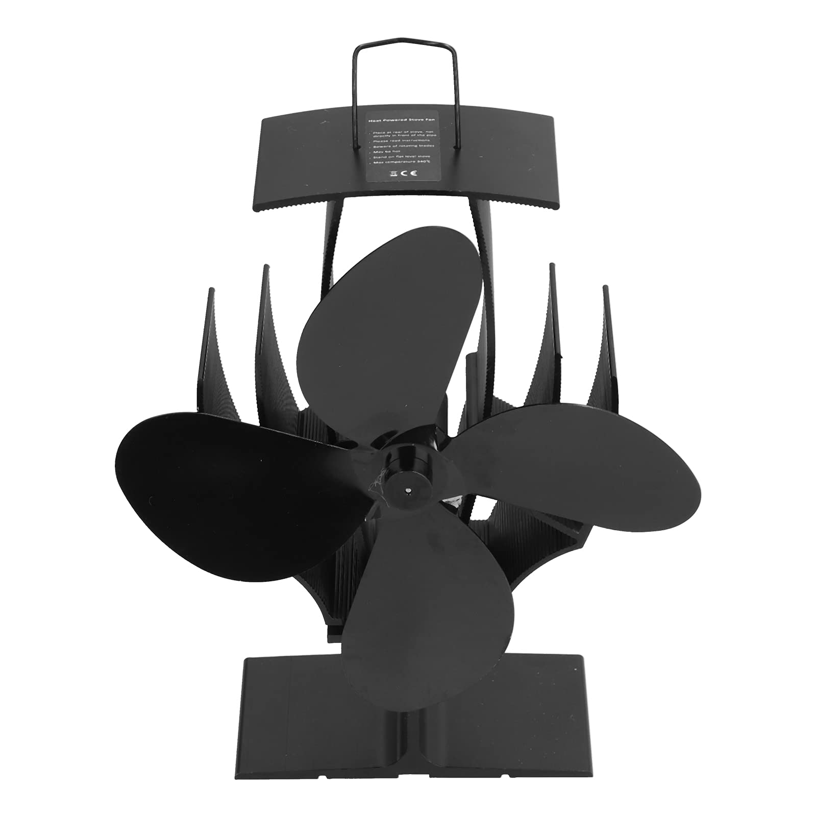Thermoelectric Stove Fan with 4 Blades - Heat Powered Fireplace Fan for Efficient Indoor Heating | Perfect for Wood Stoves, Fireplaces & Home Heating