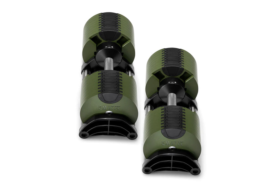 NÜOBELL 80lb Adjustable Dumbbells Set - Tactical Weight Dumbbells for Home Gym, Strength Training & CrossFit Workouts - Perfect for Small Spaces & Full-Body Exercises