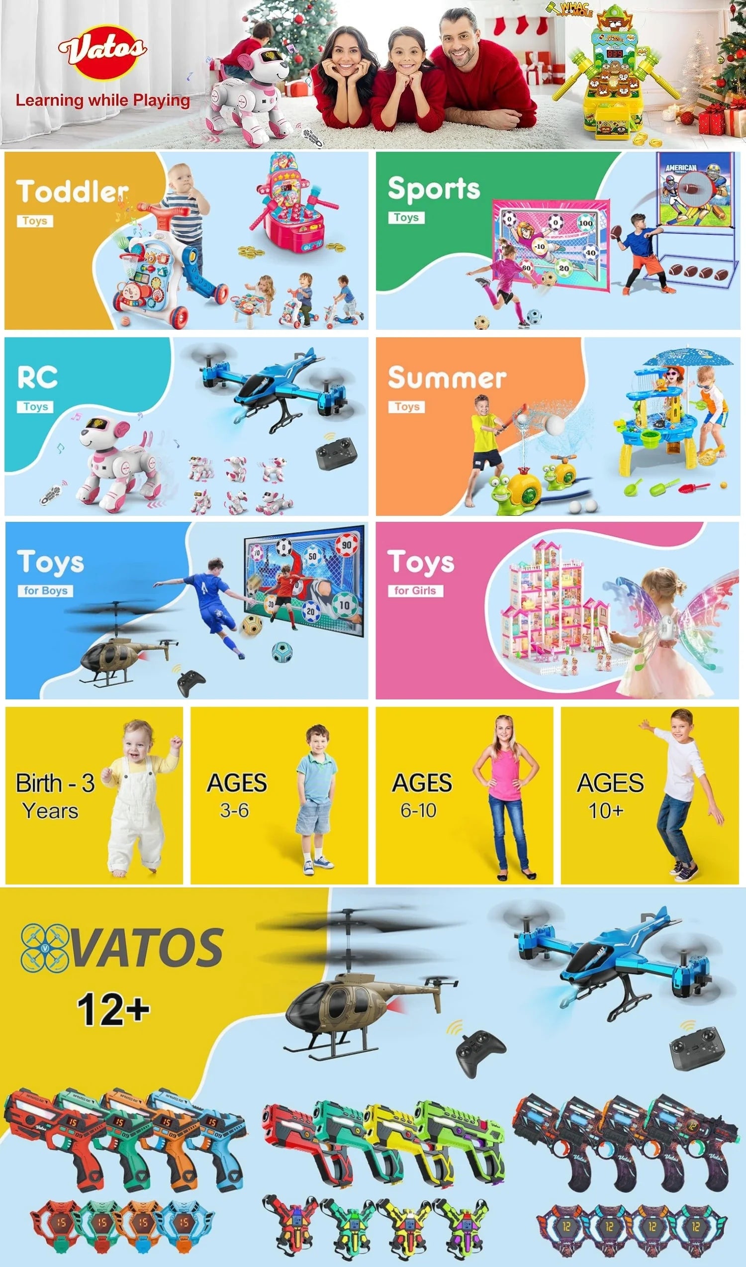 VATOS Mini Basketball Hoop Set with Electronic Scoreboard - Auto Sound & Light Effects for Kids, Teens & Adults - Perfect for Indoor Games, Birthday Parties & Family Fun Activities