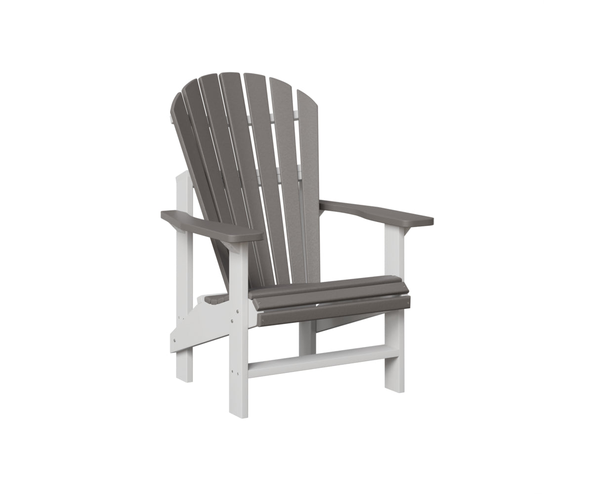 Comfortable Berlin Gardens Upright Adirondack Chair - Outdoor Patio Furniture for Relaxing in Garden, Backyard or Poolside