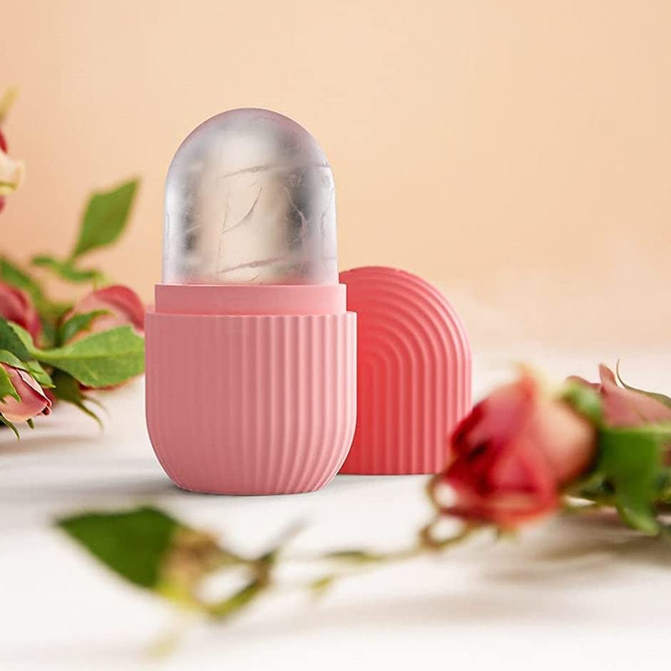 Reusable Silicone Ice Face Roller for Skin Care - Cooling Facial & Eye Massage Tool - Reduce Puffiness & Soothe Skin - Perfect for Morning Routine & Post-Workout Recovery