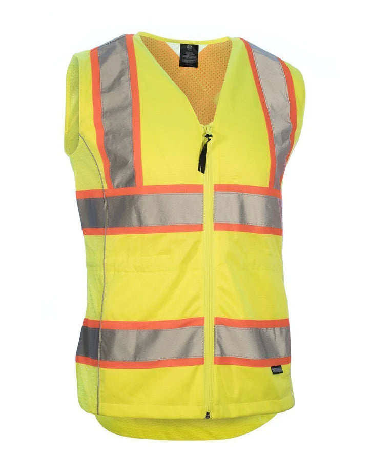 FORCEFIELD Women's High Visibility Safety Vest Reflective 022 TV66 - Perfect for Construction, Road Work & Outdoor Safety