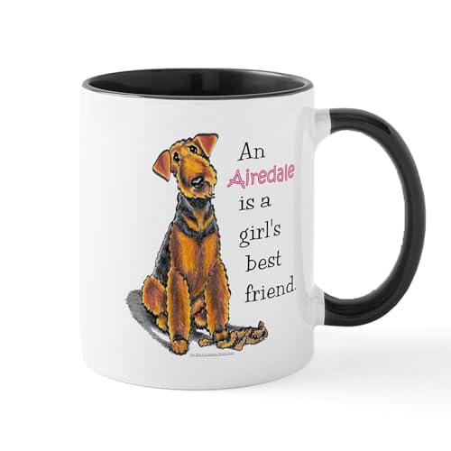 White/Black Inside - Airedale Terrier Lover Mug
