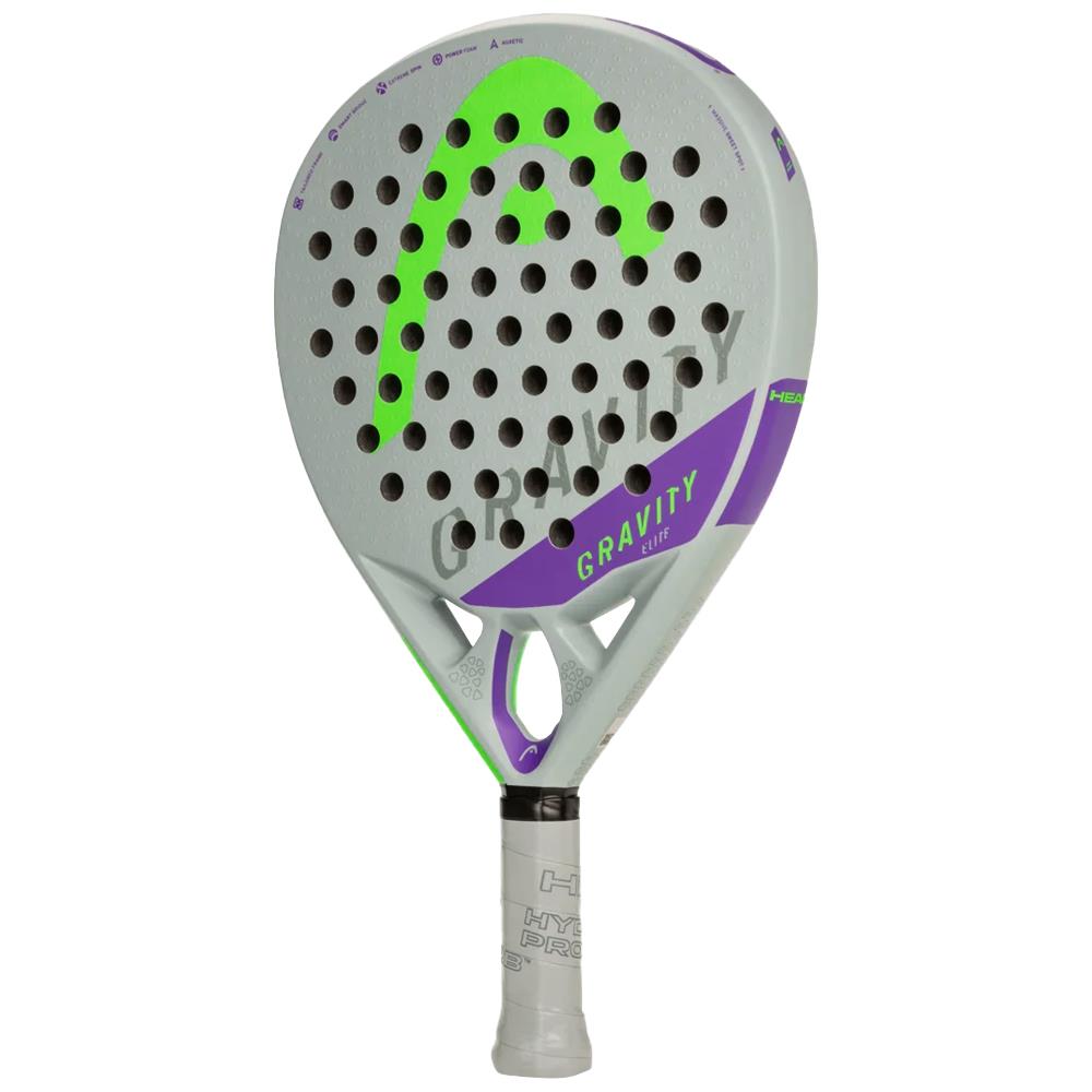 Head Gravity Elite Tennis Racket - Lightweight Carbon Fiber Frame for Power & Control - Perfect for Competitive Play & Training Sessions