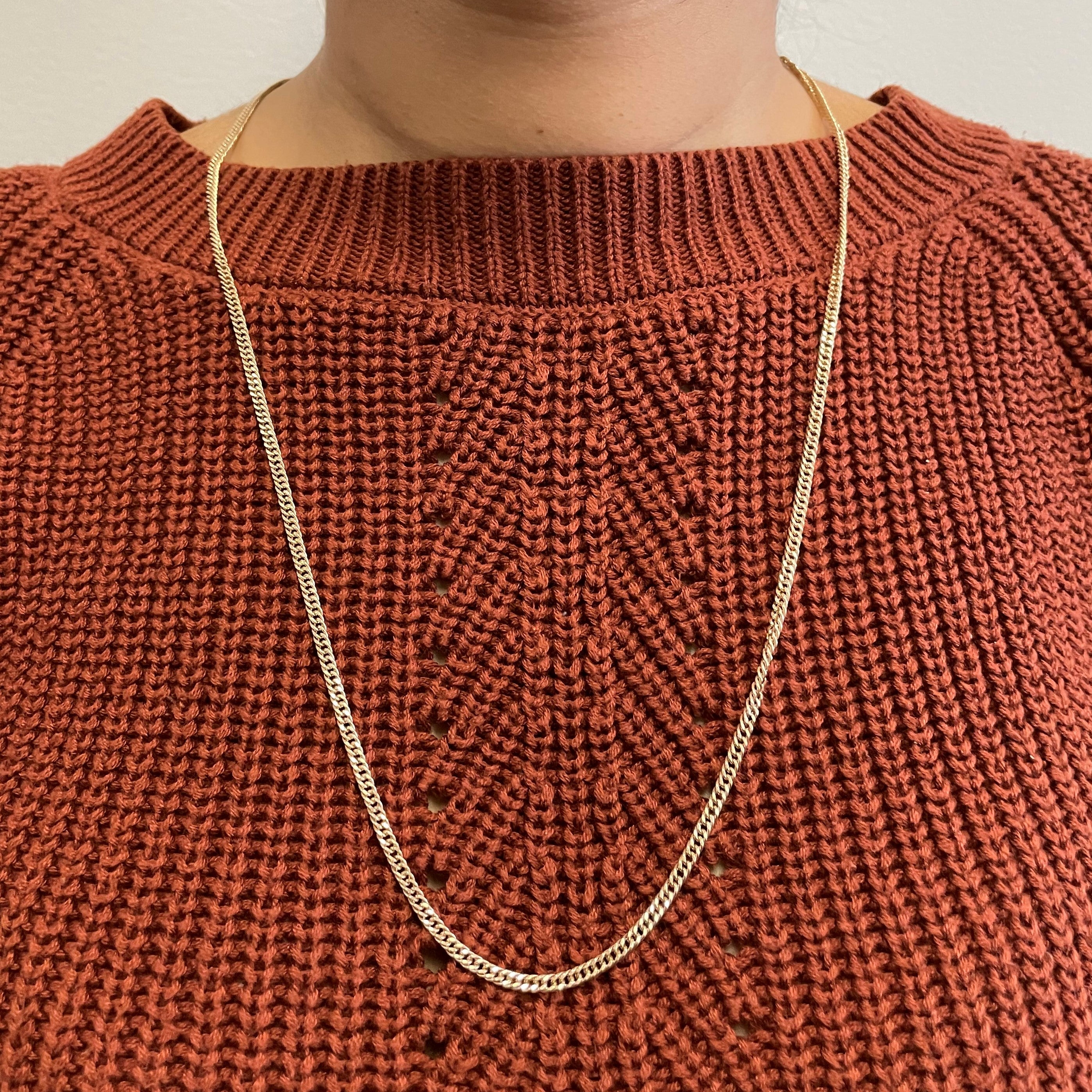 10K Yellow Gold Curb Chain Necklace 27 Inches - Durable & Stylish Jewelry for Men & Women - Perfect for Everyday Wear, Gifts & Special Occasions