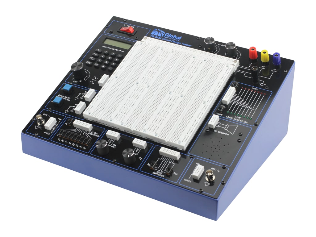 PB 503A Circuit Design Trainer Kit - Electronics Learning & Experiment Board for Students, Engineers | STEM Education, DIY Projects, Classroom Labs