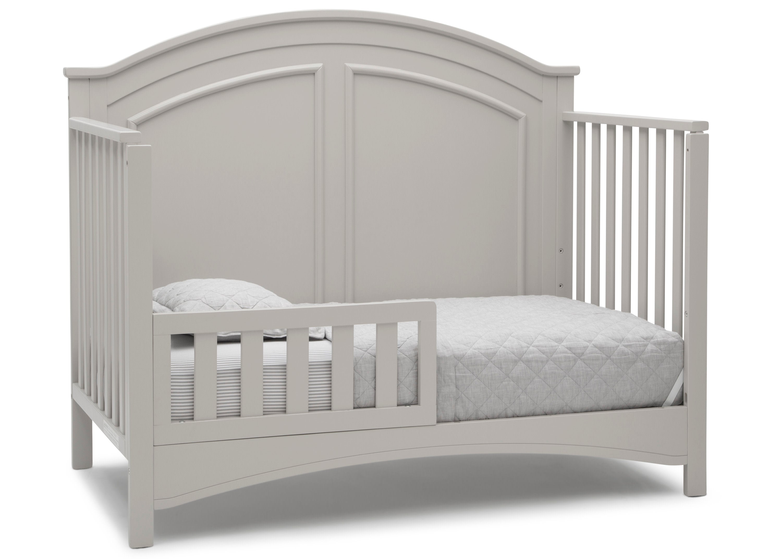 Perry 6-in-1 Convertible Baby Crib - Toddler Bed, Daybed & Full-Size Bed Frame | Safe & Durable Nursery Furniture for Newborns to Teens | Perfect for Bedrooms, Daycare & Guest Rooms