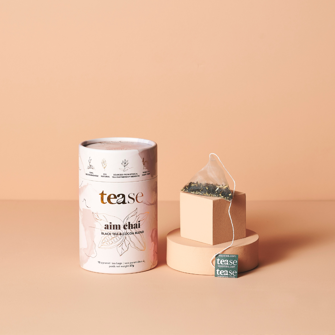 Premium Tease Aim Chai Tea - Authentic Herbal Blend for Relaxation & Wellness | Perfect for Stress Relief, Meditation & Daily Detox