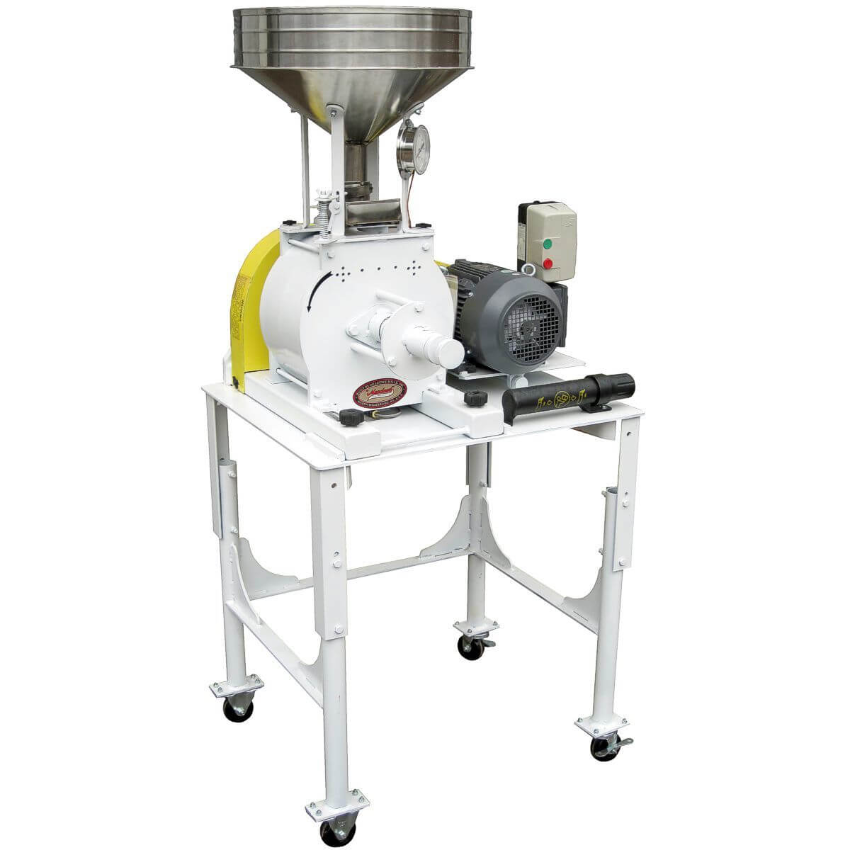 12 Inch Meadows Mills Stone Burr Grain Mill - Premium Grain Grinder for Home Baking, Bread Making & Organic Flour Production