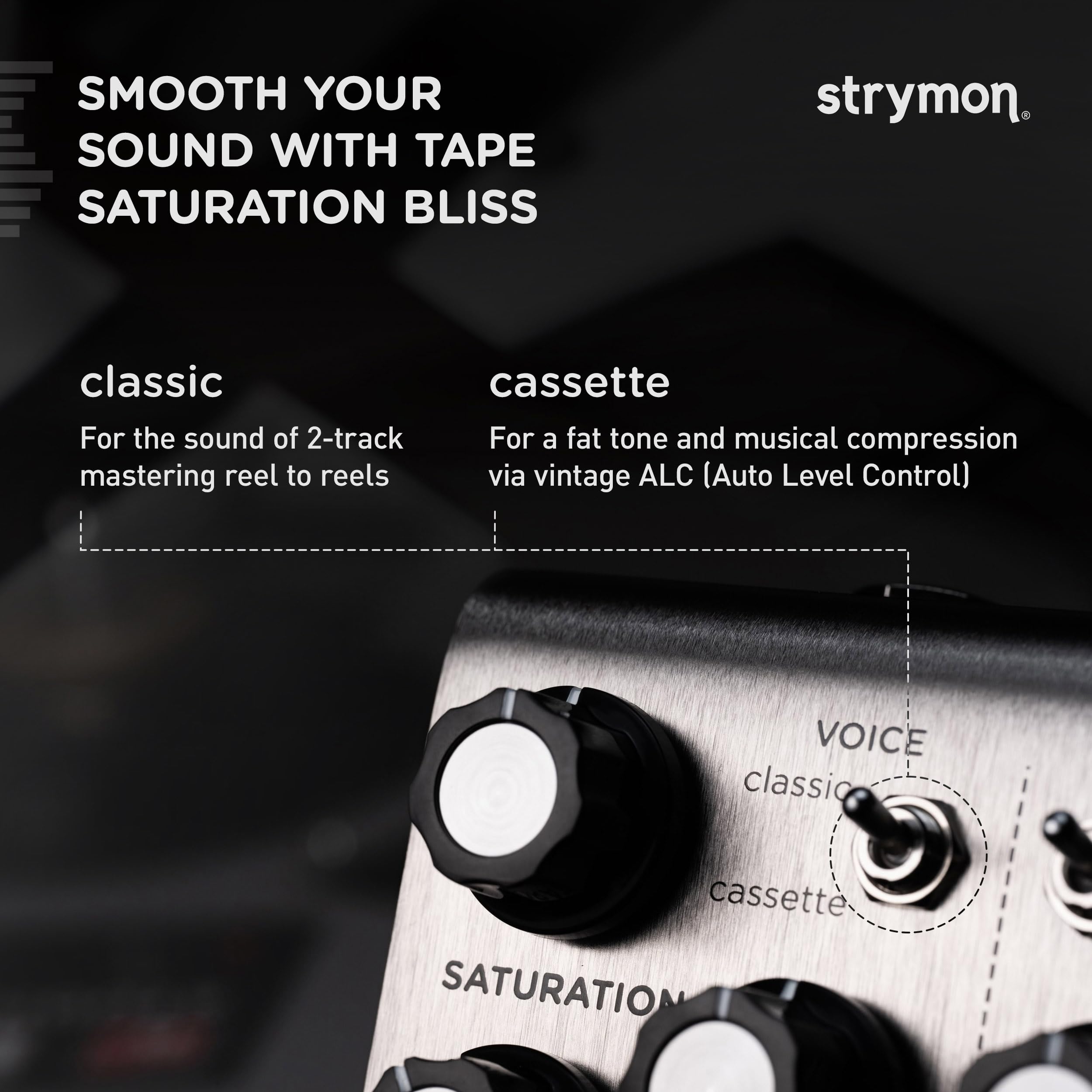 Strymon Deco V2 Tape Saturation & Doubletracker Guitar Effects Pedal - For Electric/Acoustic Guitars, Synths, Vocals, Keyboards | Studio Recording & Live Performance Effects Processor