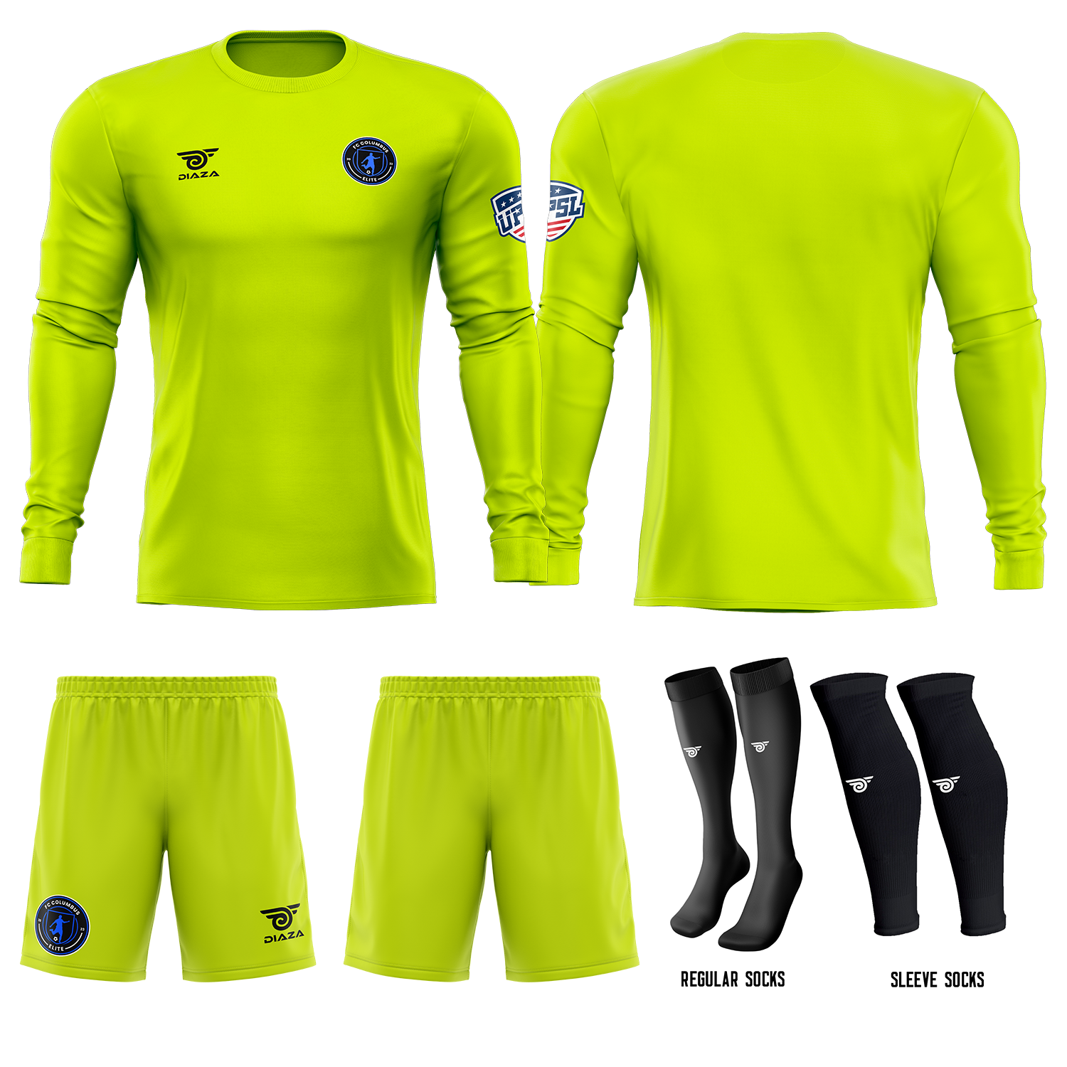 FC Columbus Elite GK Home Jersey - Professional Goalkeeper Soccer Uniform for Training & Matches - Perfect for Fans, Players, and Collectors