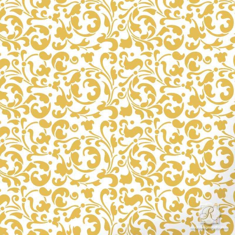 Sultan Swirl Craft Stencil Set - Reusable DIY Painting Templates for Home Decor, Scrapbooking & Wall Art - Perfect for Artists, DIY Enthusiasts & Craft Lovers