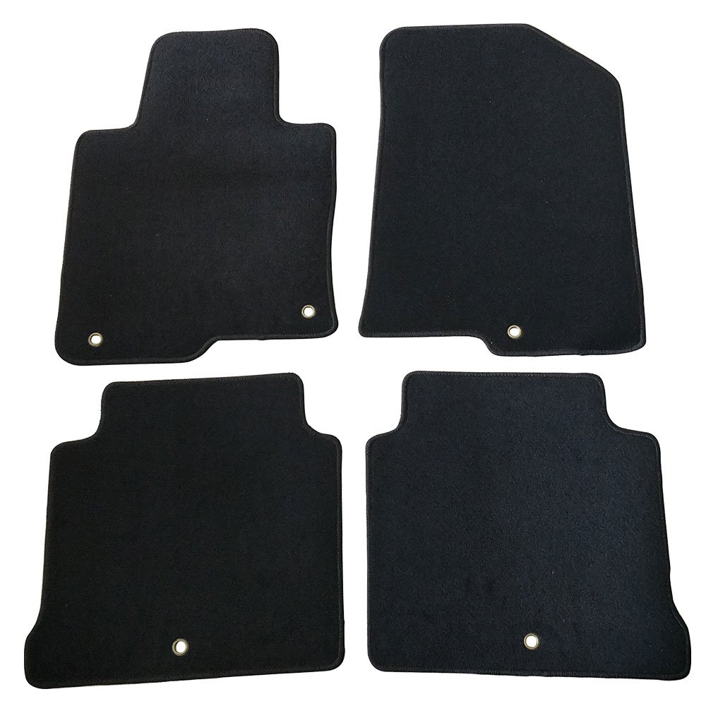 IKON MOTORSPORTS Floor Mats for 2016-2020 Kia Optima - Premium Black Nylon Car Mats (4-Piece Set) | Perfect Fit Front & Rear Floor Liners | All-Weather Protection & Comfort for Daily Commute, Road Trips & Family Travel