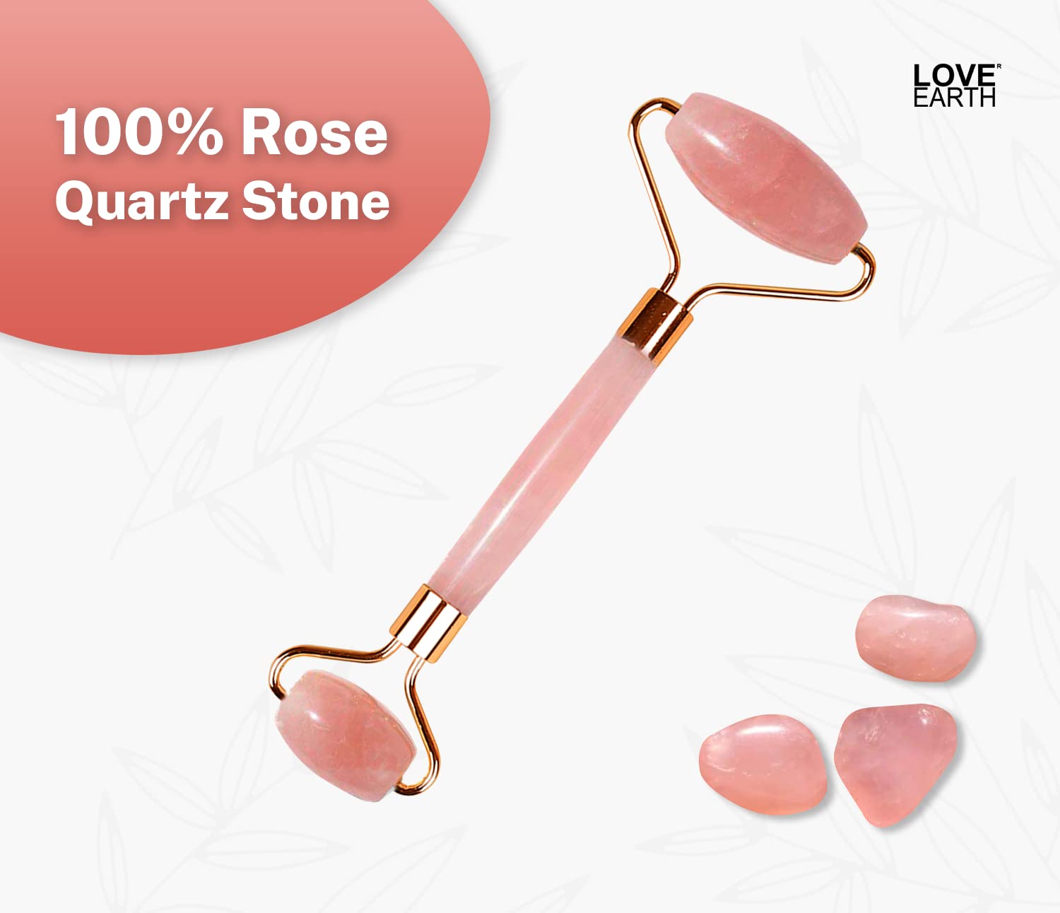 Rose Quartz Face Roller for Anti-Aging & Skin Rejuvenation - Natural Crystal Massage Tool to Reduce Wrinkles, Dark Circles & Puffiness - Perfect for Facial Massage, Lymphatic Drainage & Skincare Routine