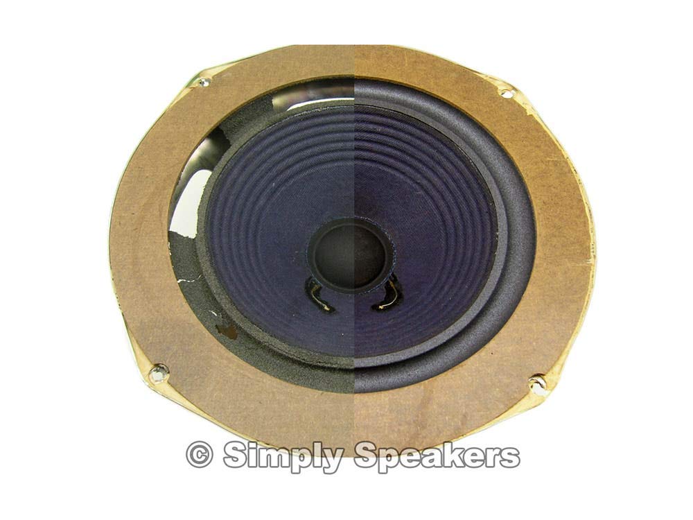 Large Advent 10 Inch Foam Speaker Repair Kit Masonite Frame FSK-10AD (Pair) - Perfect for Vintage Audio Restoration and Home Theater Upgrades