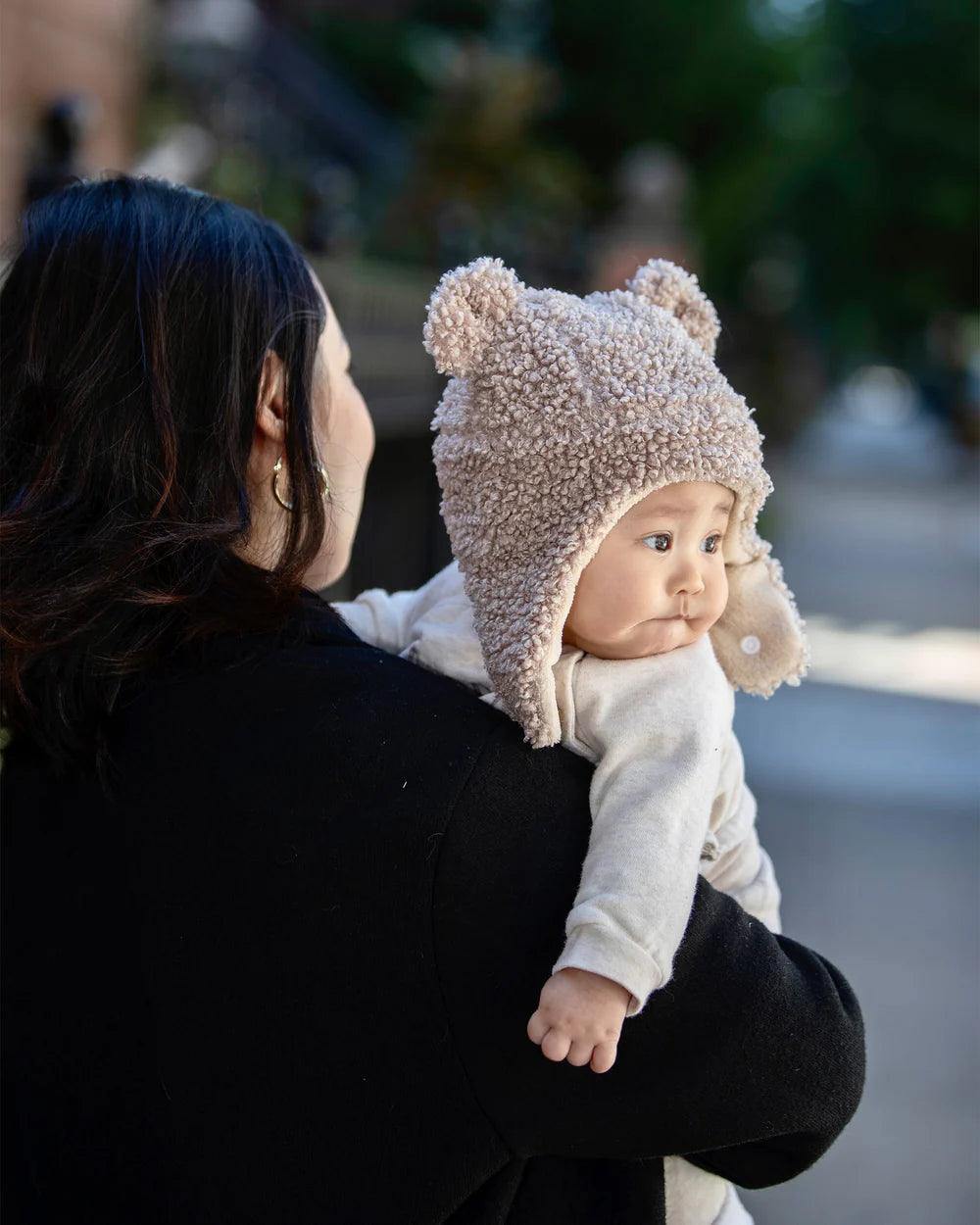 7 A.M. The Cub Baby Hat - Soft Teddy Bear Design for Newborns & Infants - Perfect for Photo Shoots, Winter Warmth & Nursery Essentials