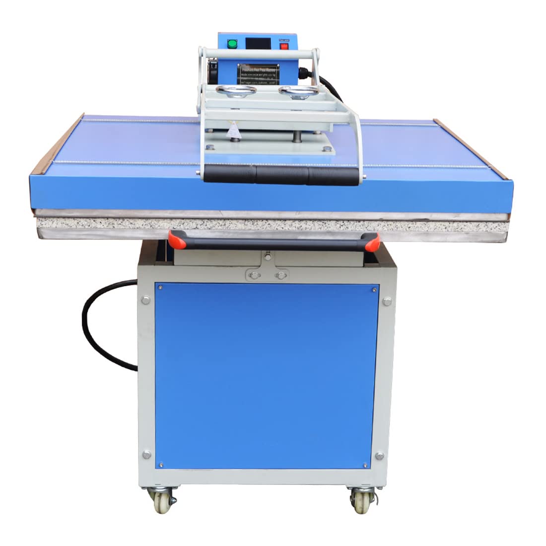 USA CALCA 39x47 Inch Large Format Heat Press Machine - Manual Operation Hand Force Textile Thermo Transfer Press for T-Shirts, Mugs & Hats - 220V 1P for Professional Garment Printing & DIY Crafts