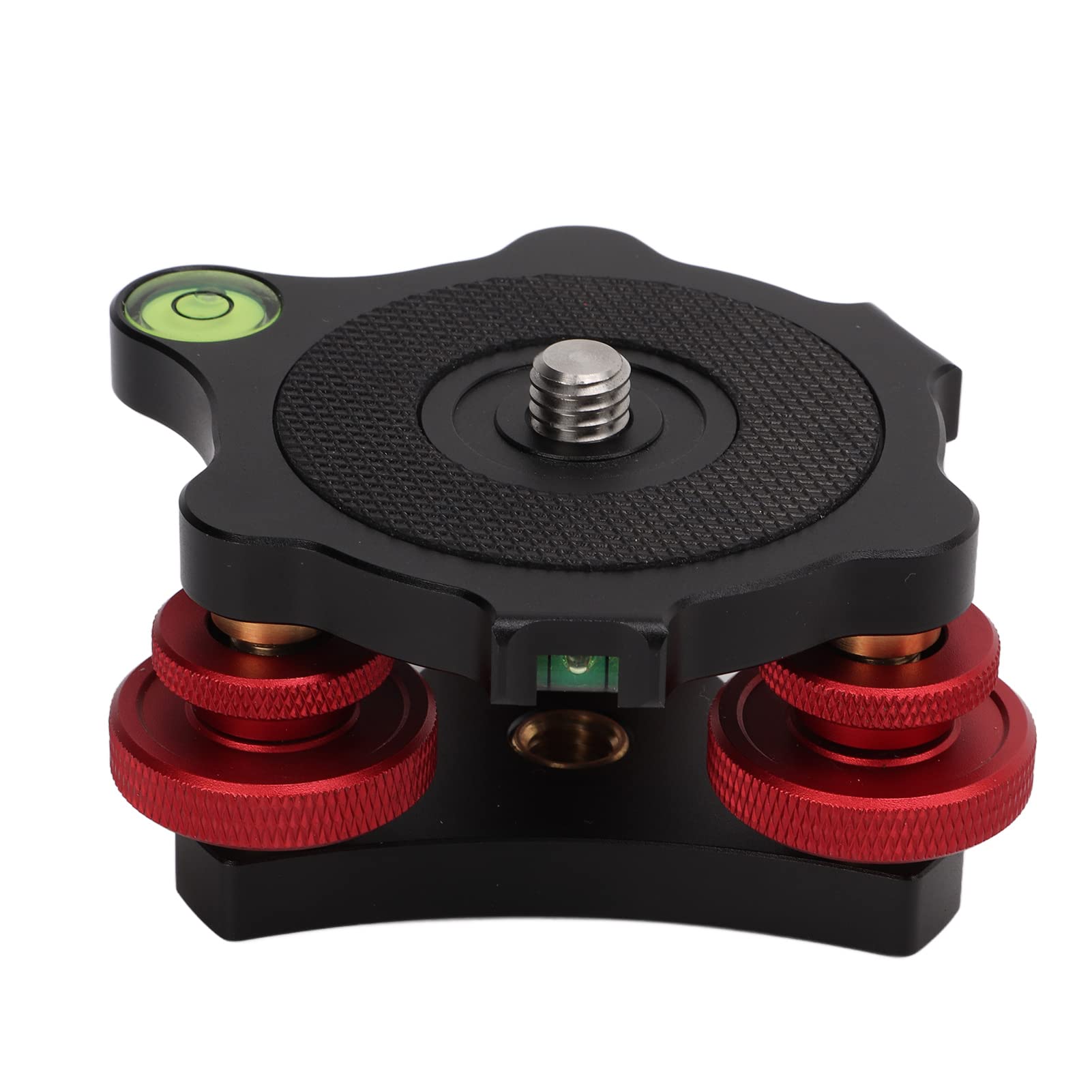 LP-64 Aluminum Triple Wheel Bubble Level for Tripod Leveling Head - Camera Tripod Ball Head Leveling Base Accessory - Perfect for Photography, Surveying & Construction Equipment Leveling