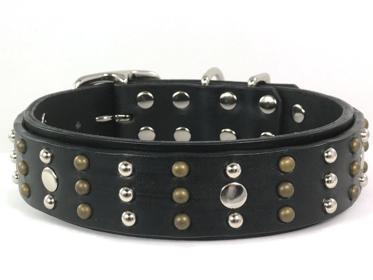 Century Wide Leather Dog Collar - Durable Adjustable Pet Collar for Large Dogs - Perfect for Walking, Training & Outdoor Adventures