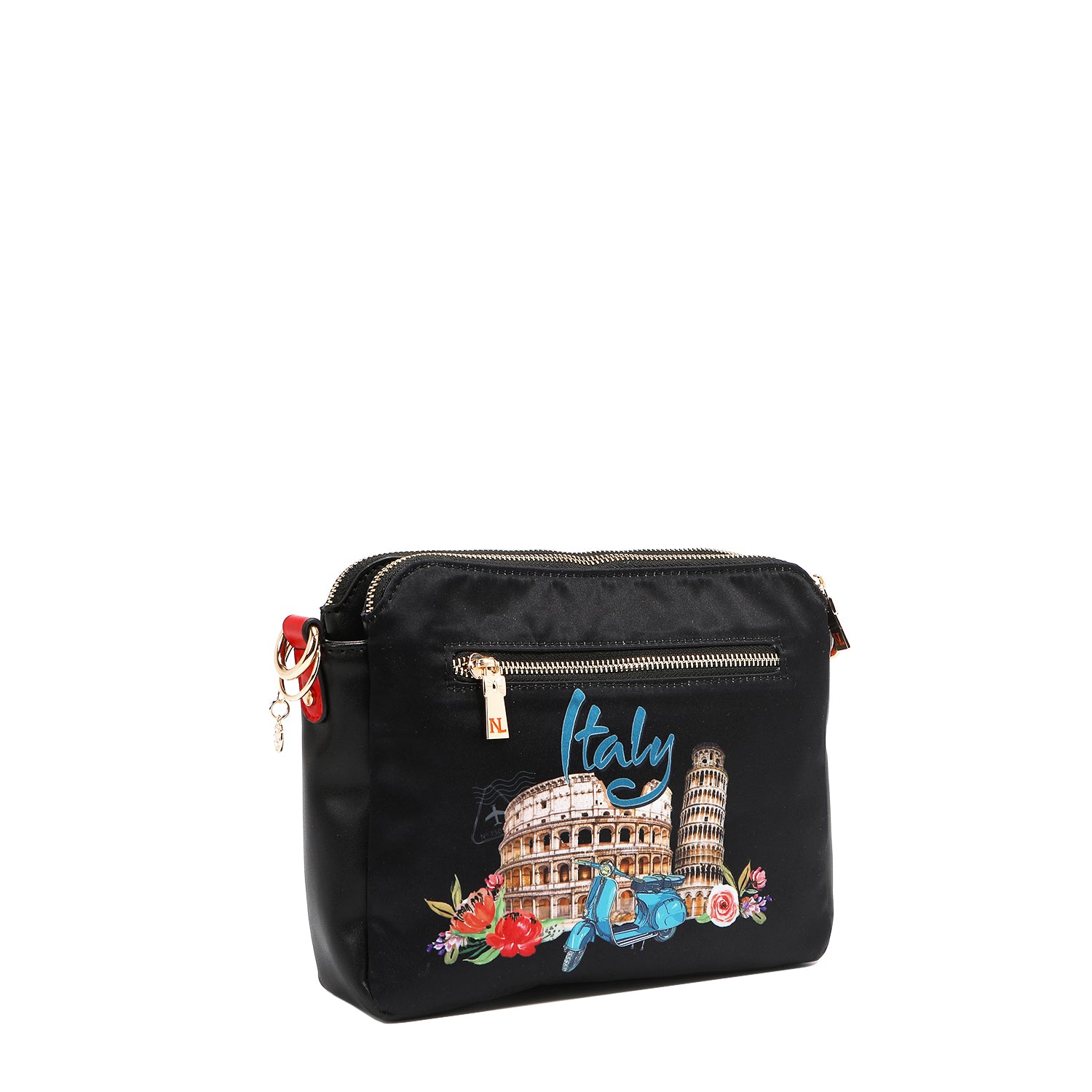 Martha Travels Italy Crossbody Bag - Stylish & Lightweight Leather Purse for Women - Perfect for Travel, Shopping & Everyday Use
