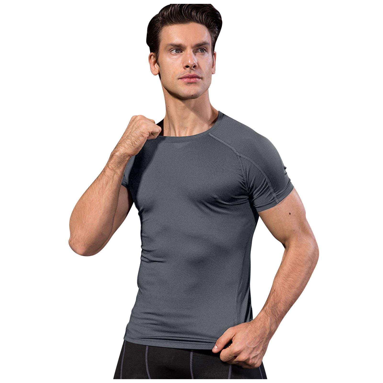 Men's Short Sleeve Athletic T-Shirt - Moisture Wicking Workout Shirt for Running, Gym & Fitness Training - Slim Fit Performance Tee for Active Lifestyle