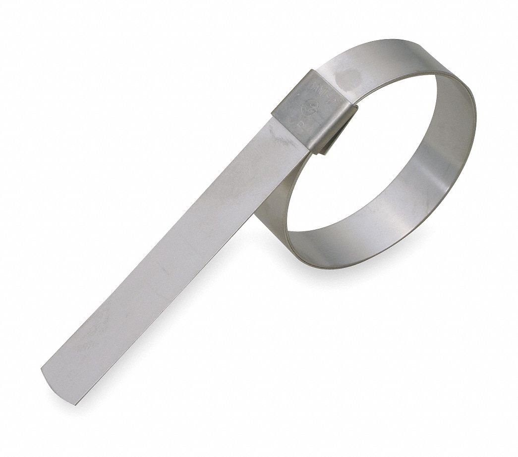 Band-It 201 Stainless Steel Band Clamps (Pack of 10) - Heavy Duty Hose Clamps for Plumbing, Automotive & Industrial Applications | Corrosion Resistant GRP09S