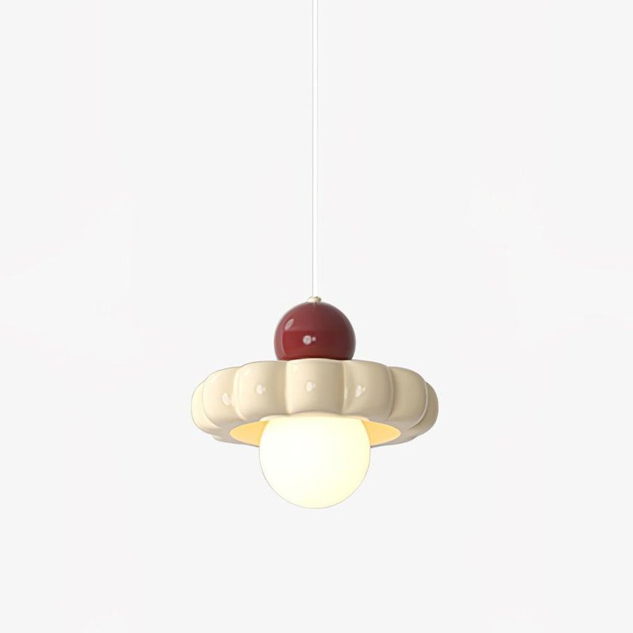 Stylish Cream Cloud Pendant Lamp - Modern Hanging Light Fixture for Bedroom, Living Room & Dining Room Decor
