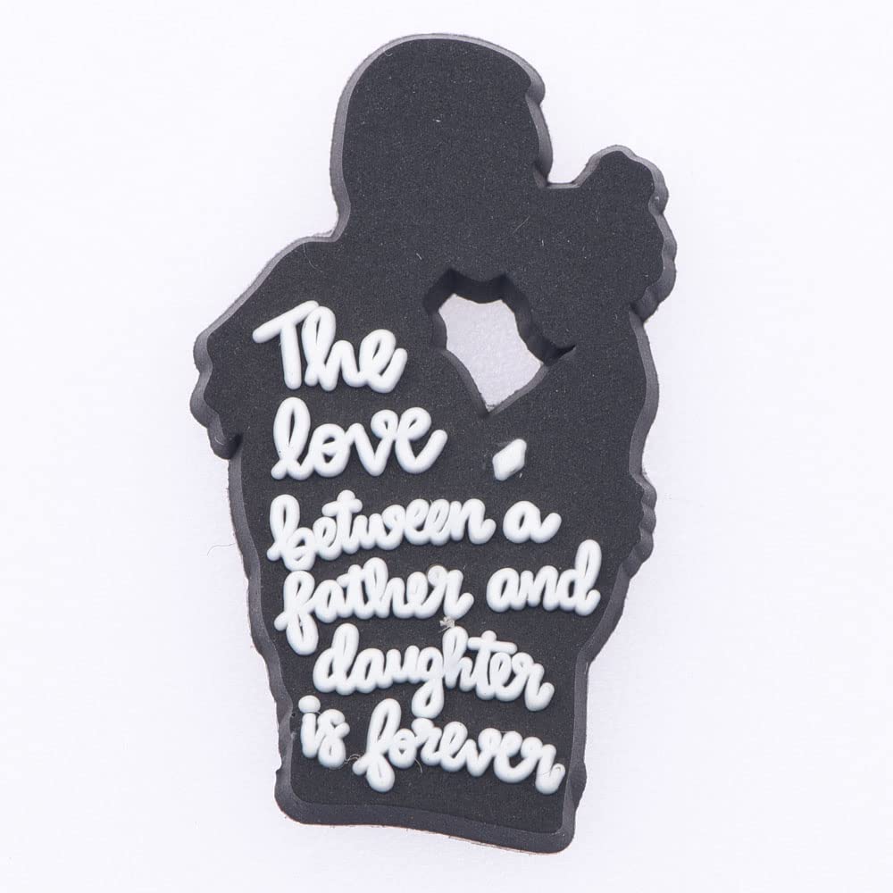 9 Pcs Dad Shoe Charms - Happy Father's Day & Mother's Day Shoe Decorations - Family Shoe Accessories for Sandals & Clogs - Party Favors & Birthday Keepsakes - Perfect for DIY Bracelets, Wristbands & Gift Giving