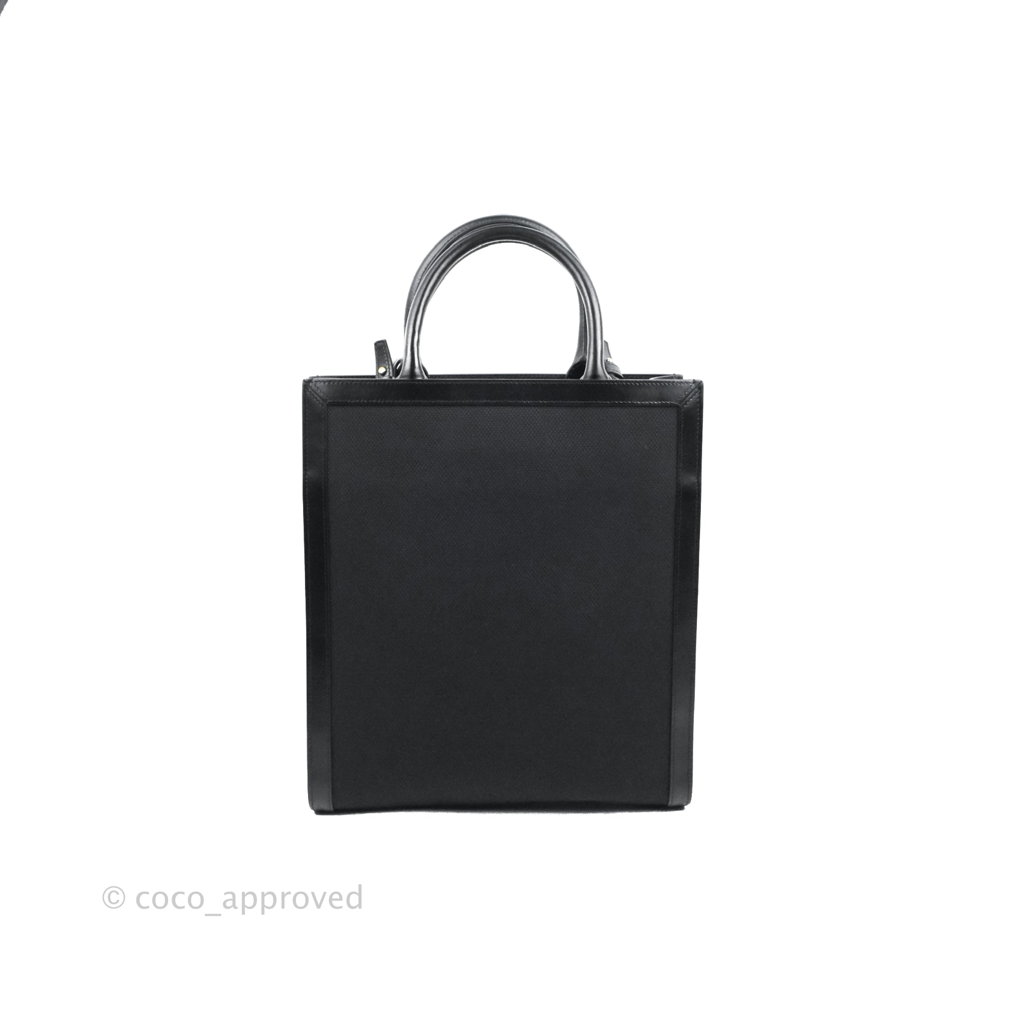 Celine Small Cabas Vertical Tote Bag in Black Textured Leather - Perfect for Work, Travel & Everyday Luxury